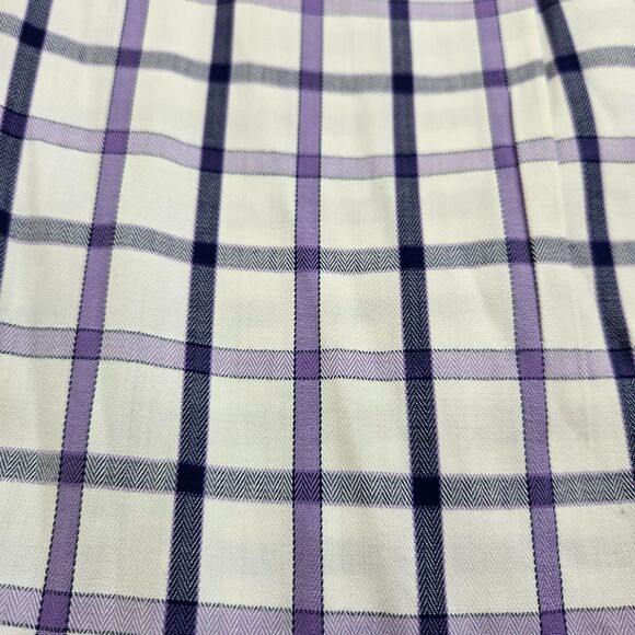 Charles Tyrwhitt Men 16 33 White Check French Cuff Slim Fit Dress Shirt - Picture 12 of 12